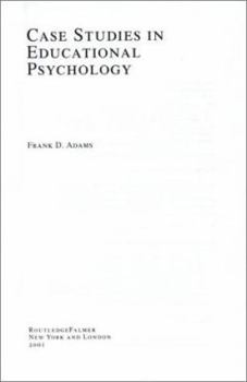 Hardcover Case Studies in Educational Psychology Book