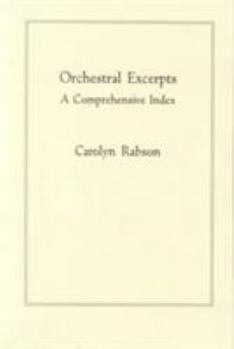Hardcover Orchestral Excerpts: A Comprehensive Index Book