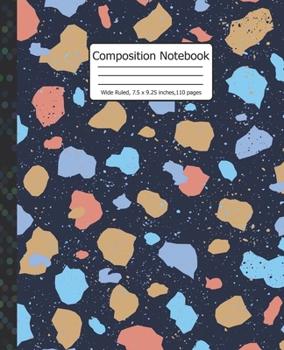 Paperback Composition Notebook: Lights- Composition Journal Wide Ruled: 110 Pages Book for Kids Teens School Students And Teachers as a gift Book