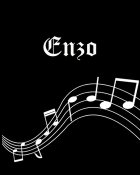 Enzo: Sheet Music Note Manuscript Notebook Paper | Personalized Custom First Name Cover | Musician Composer Instrument Composition Book | 12 Staves a ... | Create, Compose & Write Creative Songs
