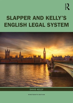 Paperback Slapper and Kelly's the English Legal System Book