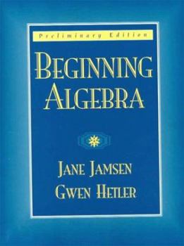 Paperback Beginning Algebra-Preliminary Edition Book