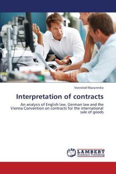 Paperback Interpretation of Contracts Book
