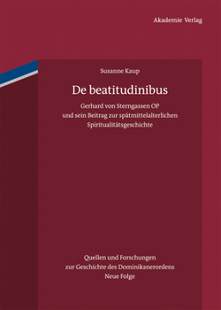 Hardcover De beatitudinibus [German] Book