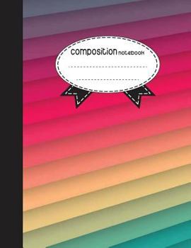 Composition Notebook, 8.5 x 11, 110 pages: Colorful Style :