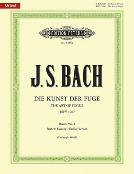 Paperback The Art of Fugue Bwv 1080 -- Earlier Version: Urtext Edition by Christoph Wolff [German] Book