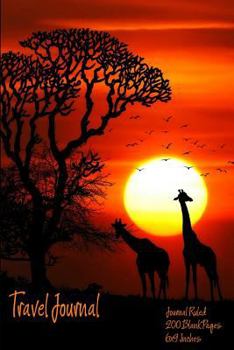 Travel Journal (African Sunset): Journal Ruled - 200 Blank Pages - 6x9 Inches