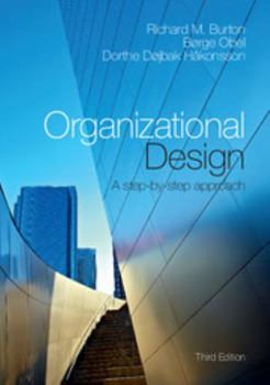 Paperback Organizational Design: A Step-By-Step Approach Book