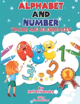 Paperback Alphabet and Number: Tracing and Coloring Book