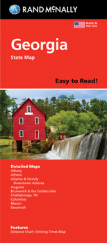 Map Rand McNally Easy to Read Folded Map: Georgia State Map Book