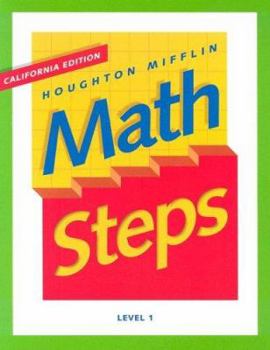 Paperback Houghton Mifflin Math Steps: Student Edition Level 1 2000 Book