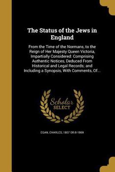 Paperback The Status of the Jews in England Book