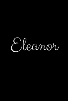 Eleanor: notebook with the name on the cover, elegant, discreet, official notebook for notes