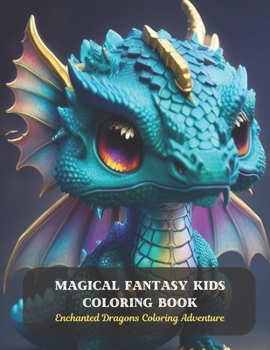 Paperback Magical Fantasy Kids Coloring Book: Enchanted Dragons Coloring Adventure Book