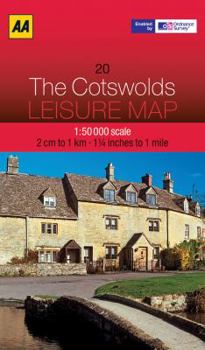 Map Leisure Map The Cotswolds (AA Leisure Maps) Book