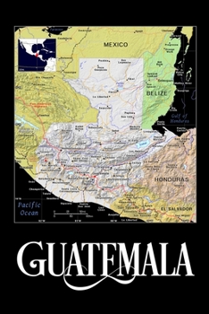 Paperback Guatemala: Map of Guatemala Notebook Book