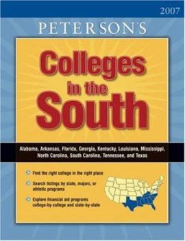 Paperback Peterson's Colleges in the South 2007 Book