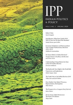 Paperback Indian Politics & Policy: Vol. 3, No. 1, Spring 2020 Book