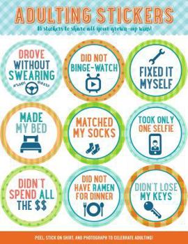 Paperback Adulting Stickers Book