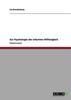 Paperback Zur Psychologie der erlernten Hilflosigkeit [German] Book