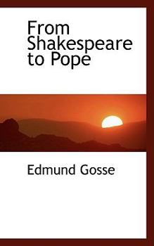 Paperback From Shakespeare to Pope Book