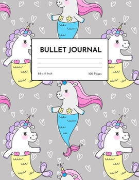 Bullet Journal: Cute Unicorn Dot Grid Notebook - Dotted Note Pad for Kids, Girls, Teens, Tweens, Women - Gifts for Birthday and Christmas | Design 98839