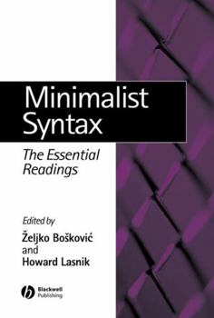 Paperback Minimalist Syntax Essentia Rea Book