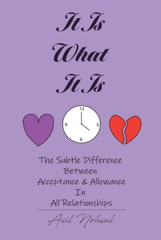 Paperback It Is What It Is: The Subtle Difference Between Acceptance and Allowance In All Relationships Book