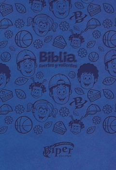 Biblia Biper y Sus Amigos, Fuertes y Valientes (NBLA), Leathersoft, Azul, Palabras de Jesús en Rojo, Comfort Print