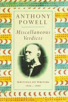 Hardcover Miscellaneous Verdicts: Writings on Writers Book