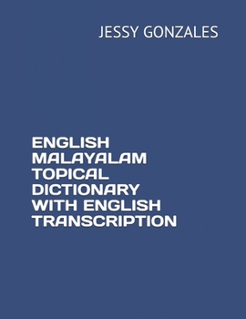 Paperback English Malayalam Topical Dictionary with English Transcription Book