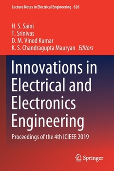 Paperback Innovations in Electrical and Electronics Engineering: Proceedings of the 4th Icieee 2019 Book