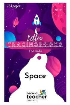 Paperback Space-Letter Tracing Book for Kids: 163 Pages Book