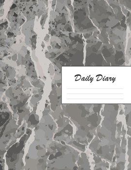 Daily Diary: Blank 2020 Journal Entry Writing Paper for Each Day of the Year | Marble Design Pattern Grey | January 20 - December 20 | 366 Dated Pages ... Your Life, Set Goals & Get Things Done