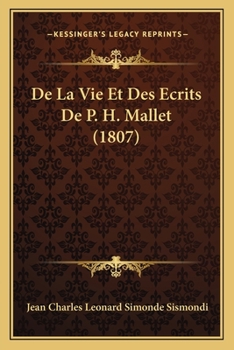 De La Vie Et Des Ecrits De P. H. Mallet (1807)