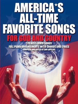 Paperback America's All-Time Favorite Songs for God and Country: P/V/G Book
