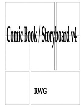 Paperback Comic Book / Storyboard v4: 50 Pages 8.5" X 11" Book