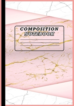 Paperback Composition Notebook: Cute Wide Ruled Paper Notebook Journal - Marbled Wide Ruled Notebook For School - Wide Blank Lined Workbook for Kids Book