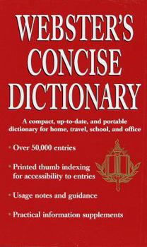 Hardcover Webster's Concise Dictionary Book