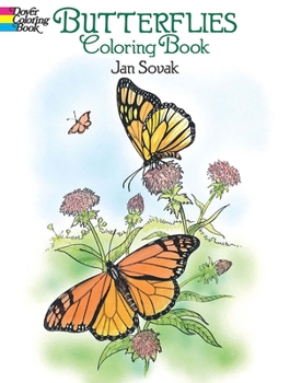 Paperback Butterflies Coloring Book