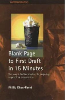 Paperback Blank Page to First Draft in 15 Minutes Book