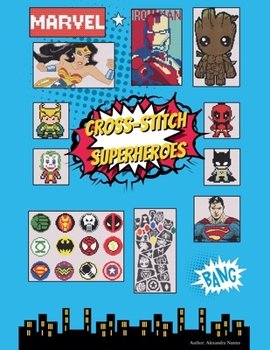Paperback Cross-Stitch Superheroes Book
