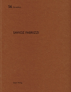 Paperback Savioz Fabrizzi: de Aedibus 56 Book