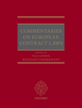 Hardcover Commentaries on European Contract Laws Book