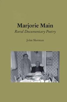 Paperback Marjorie Main : Rural Documentary Poetry Book