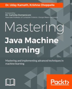 Paperback Mastering Java Machine Learning: A Java developer's guide to implementing machine learning and big data architectures Book