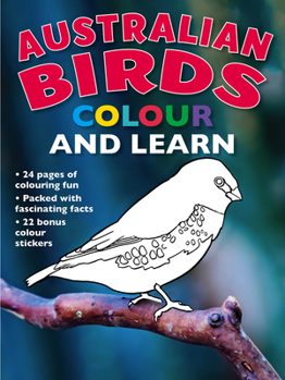 Paperback Australian Birds Colour and Learn Book