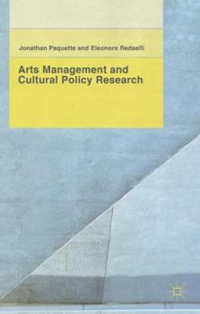 Hardcover Arts Management and Cultural Policy Research Book