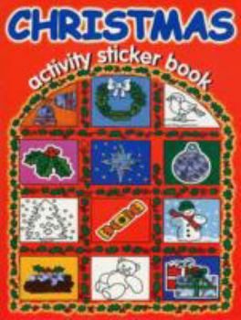 Paperback Christmas Activity Sticker Book