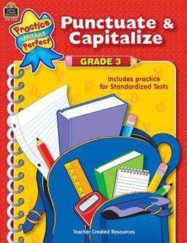 Paperback Punctuate & Capitalize, Grade 3 Book